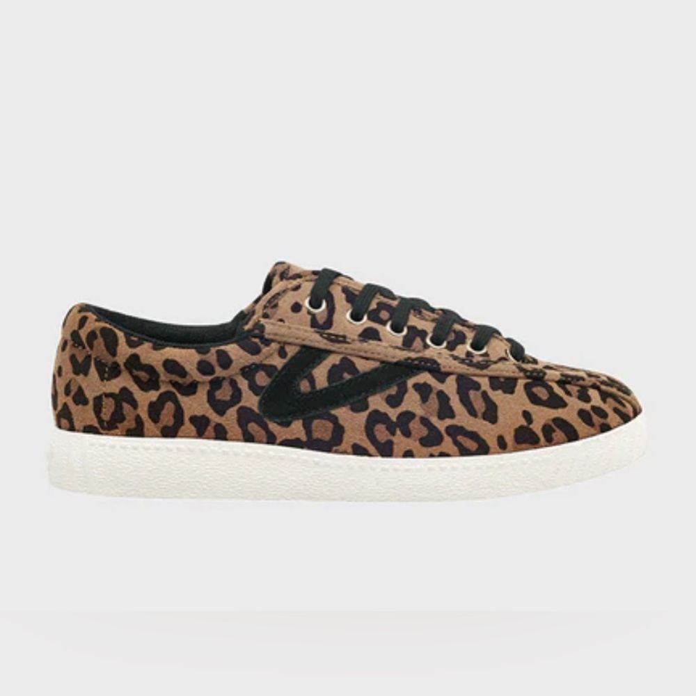 Tretorn Animal Print Sneakers - Brown and Black
